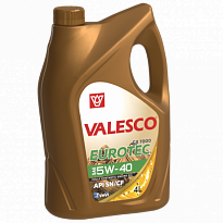 VALESCO EUROTEC Масло моторное синтетическое GX 7000 API SN/CF ACEA A3/B4 ПЭ 5W-40 4л /4шт
